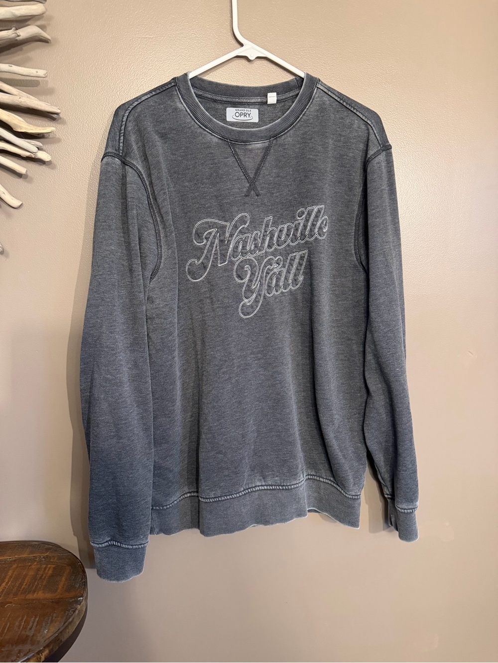 Grand Ole Opry Nashville Y’all Crewneck Sweatshirt in Grey